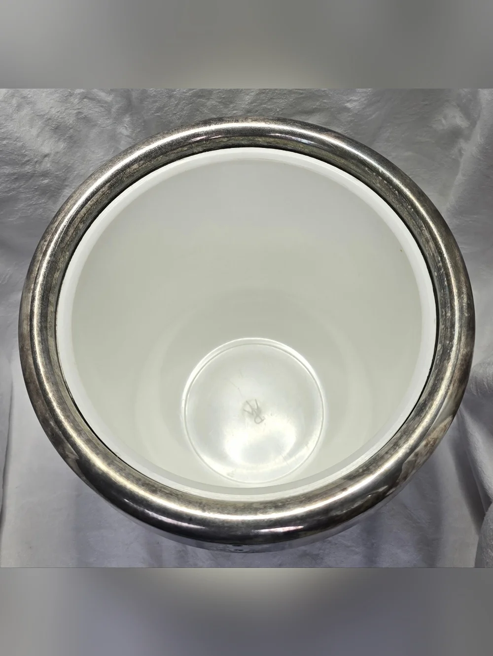 Vtg Italian Ice Bucket (Silver Plate on Brass)